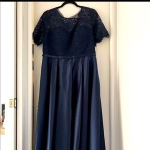 Navy Blue mother of the groom dress